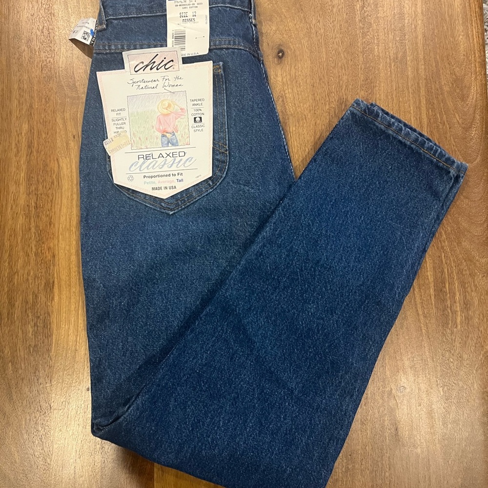 Chic  Brand Vintage 90s Mom Jeans NWT Size 12 Misses Tall